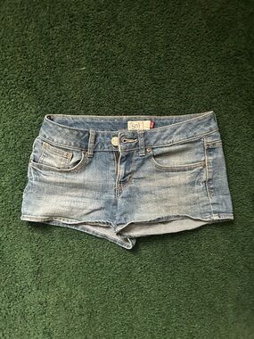 SO Light Blue Denim  Short Shorts